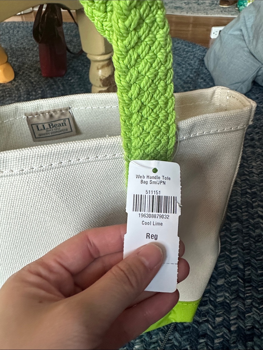LLBean boat and tote japan limited edition lime green - Picture 3 of 9